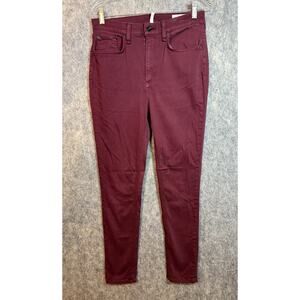 Rag & Bone Womens Maroon High Rise Ankle Skinny Jeans Stretch Size 30